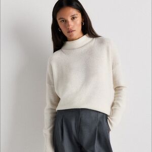 Elegant Cream Turtleneck Sweater